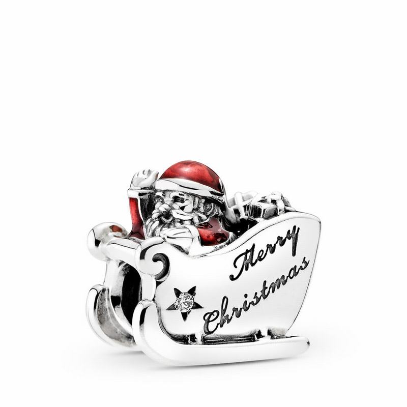 Pandora Sleighing Santa Charm NZ Sale, Sterling Silver (527408-MTC)